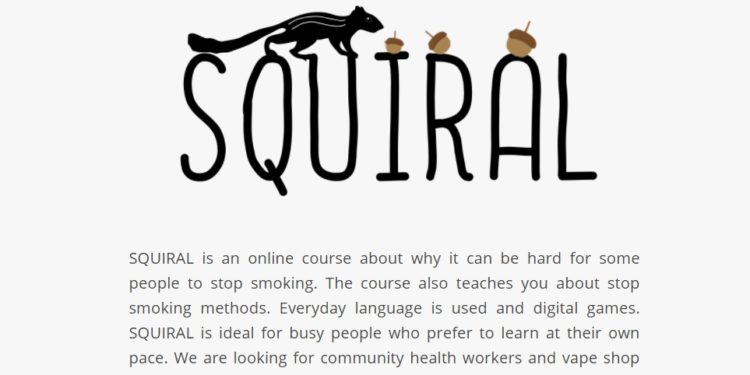 SQUIRAL: the online platform that helps understand the smoking addiction